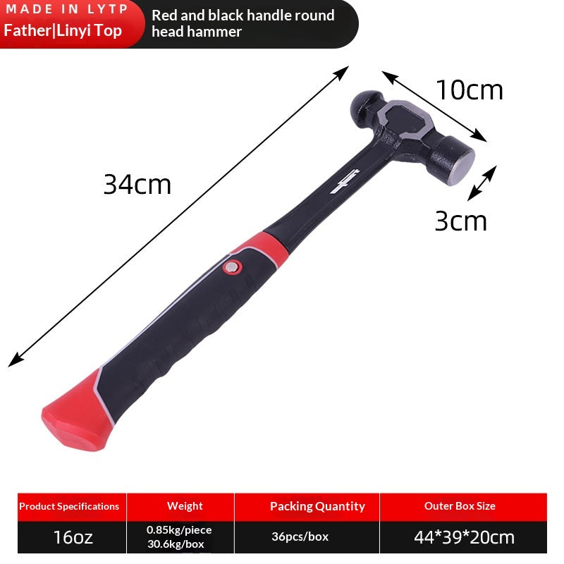 High-Carbon Steel Forged Hammer for Industrial & Household Use - Multiple Sizes