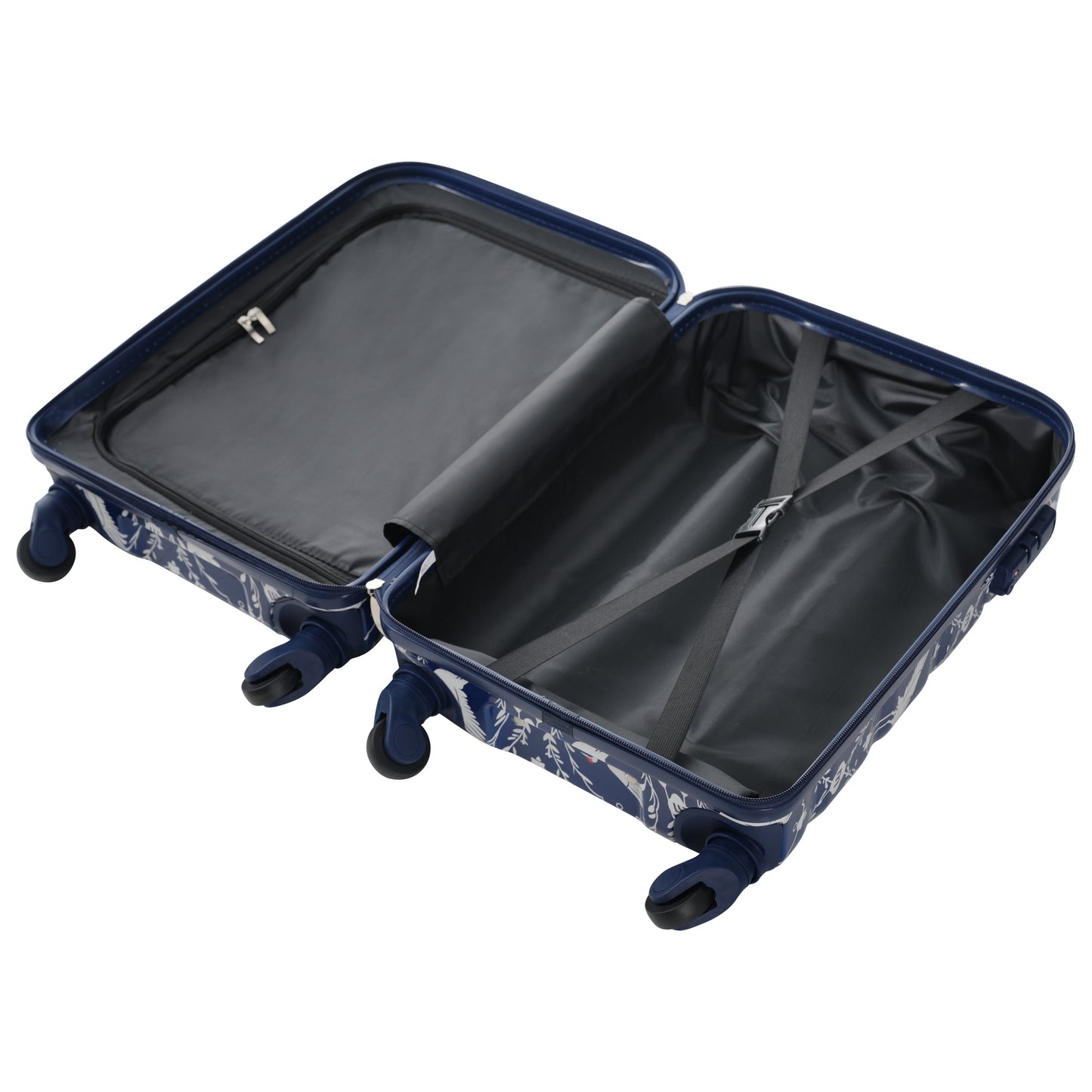20-Inch Carry-On Luggage Set with USB Port - Indigo