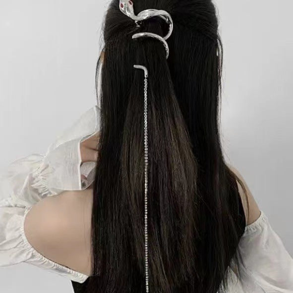 Copper Alloy Snake Hair Clasp - National Style