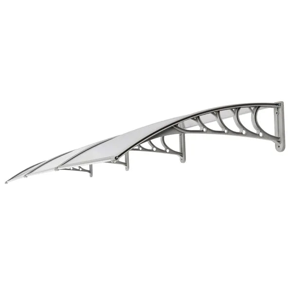 300 x 100 cm Door & Window Rain Cover Eaves Canopy - Transparent