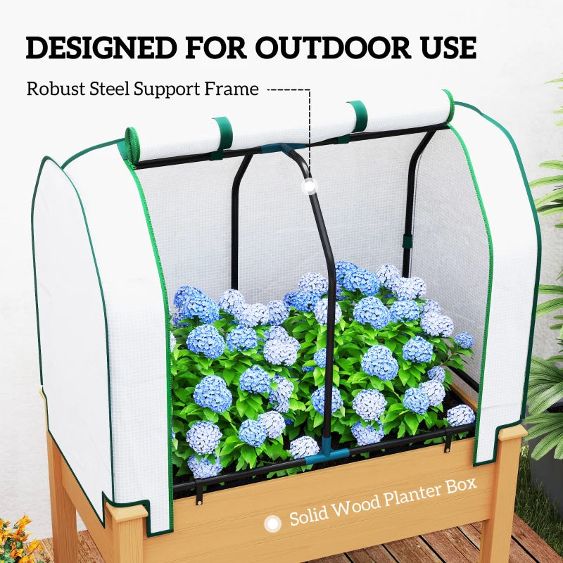 Raised Garden Bed Planter Box - Sand Color, Durable Materials