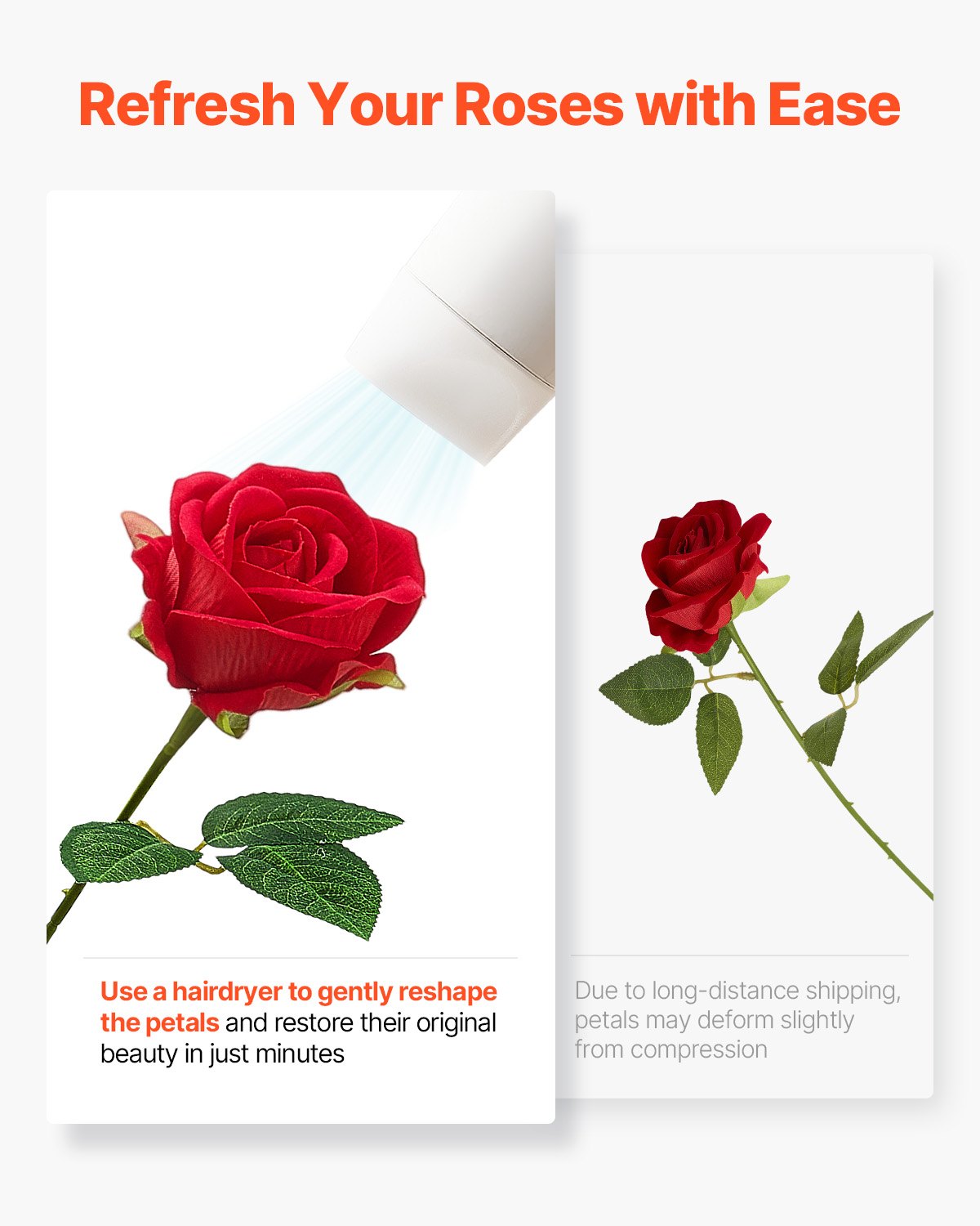 Artificial Red Rose Bouquet - 60 Lifelike Flowers for Home Decor & Weddings