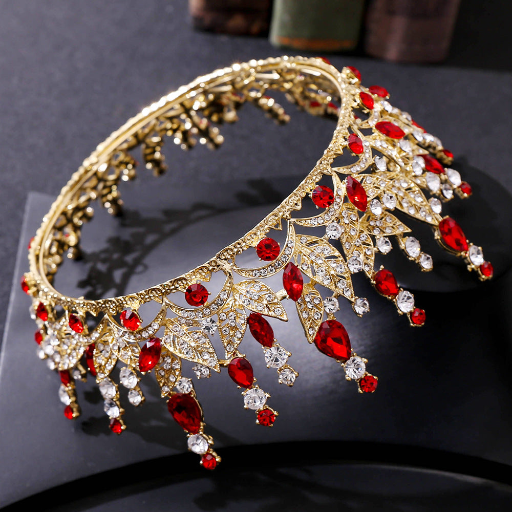 Bride Crystal Crown Headband - Wedding Hair Accessory