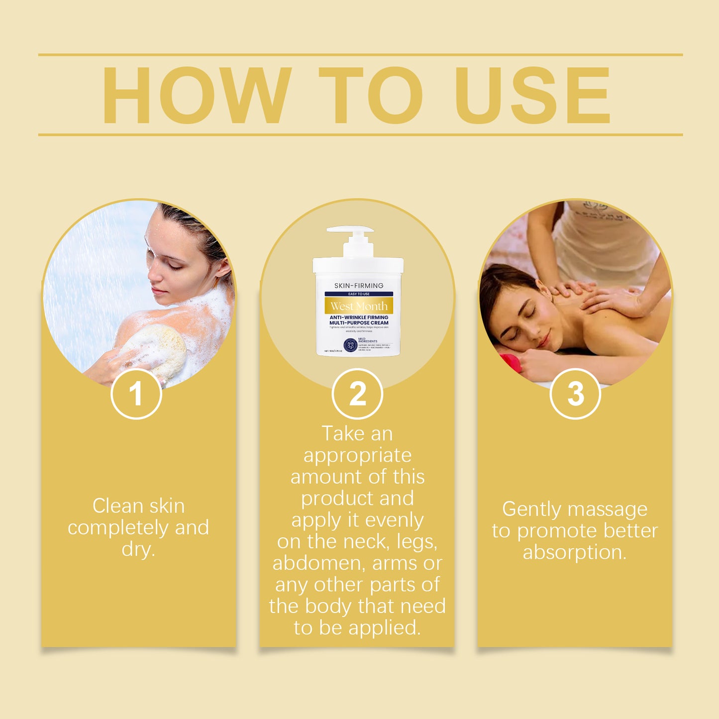 Firming Body Cream with Hyaluronic Acid & Vitamin B5 - Moisturizing Lotion