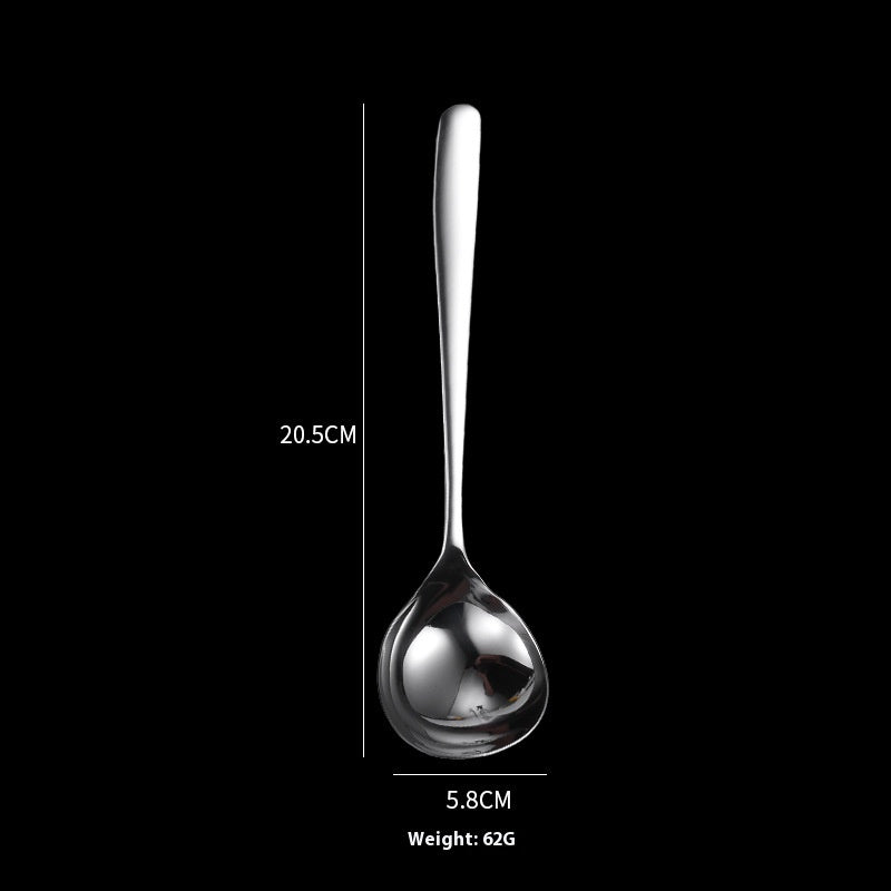 Stainless Steel Soup Ladle with Long Handle - Thickened Kitchen Utensil