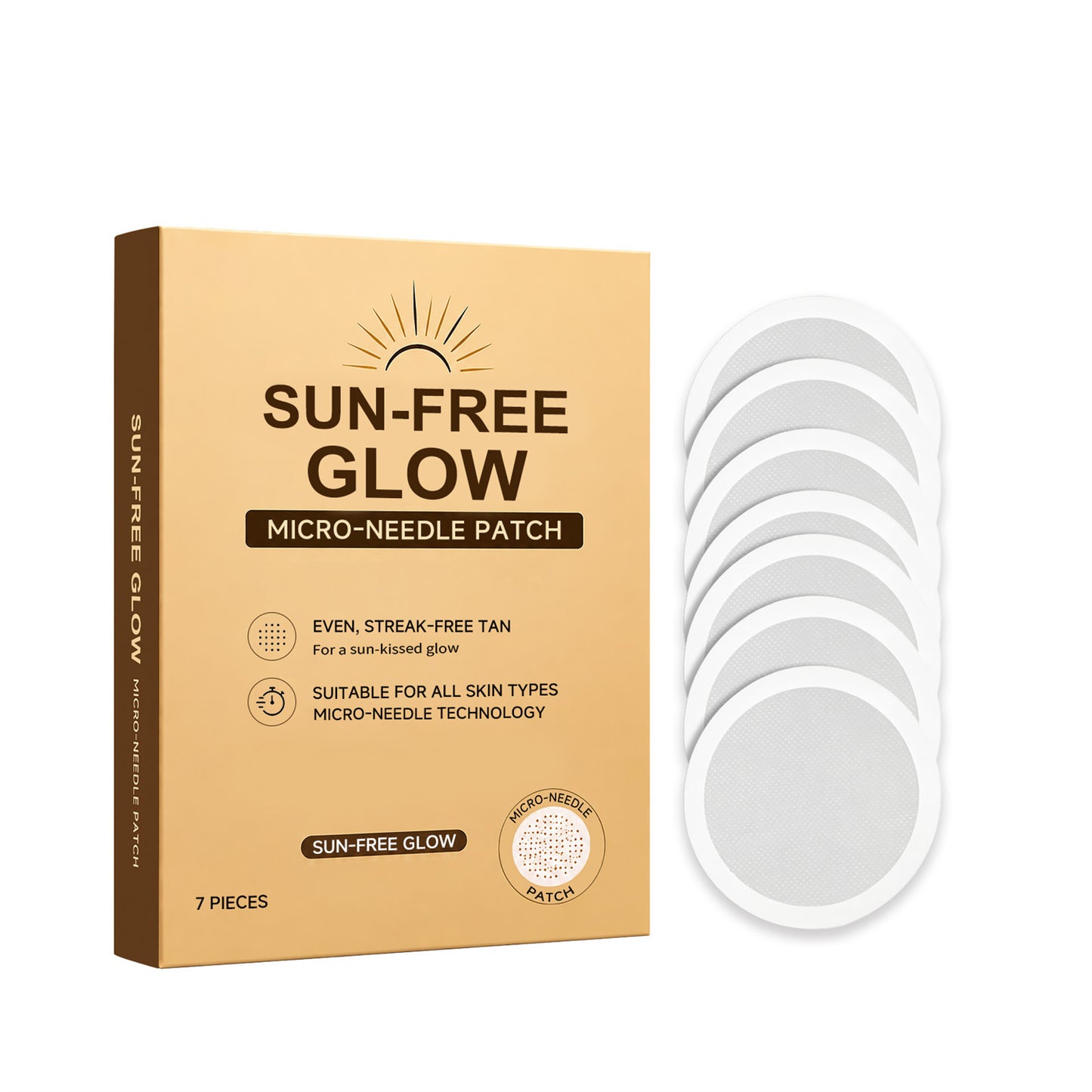 Micro-Needle Tanning Patch 7 Pieces - Skin Care & Sunless Tanning