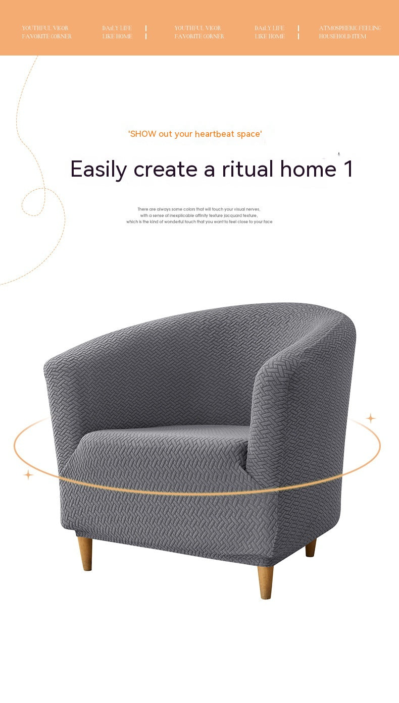Elastic Jacquard Sofa Cover for Club Sofas - Dustproof and Modern Style