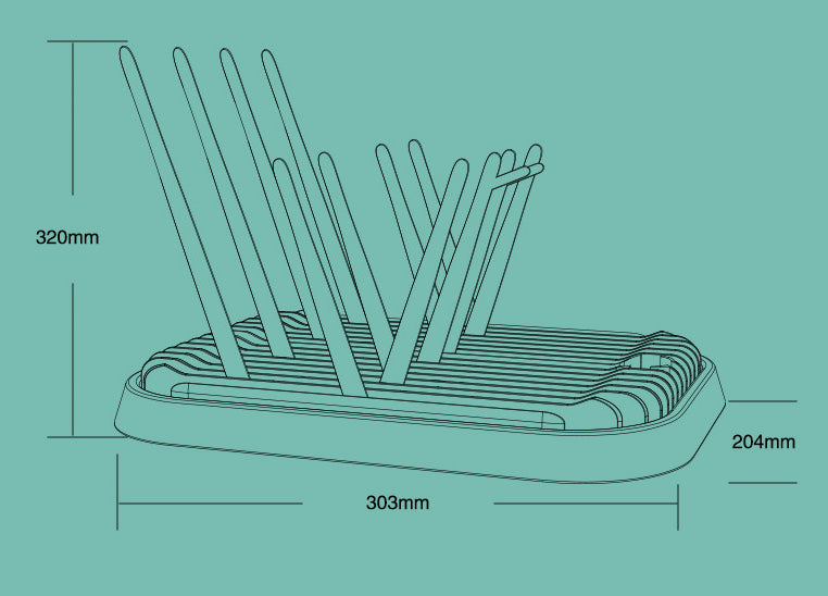 Multifunctional Portable Bottle Drying Rack for Baby & Kitchen Use
