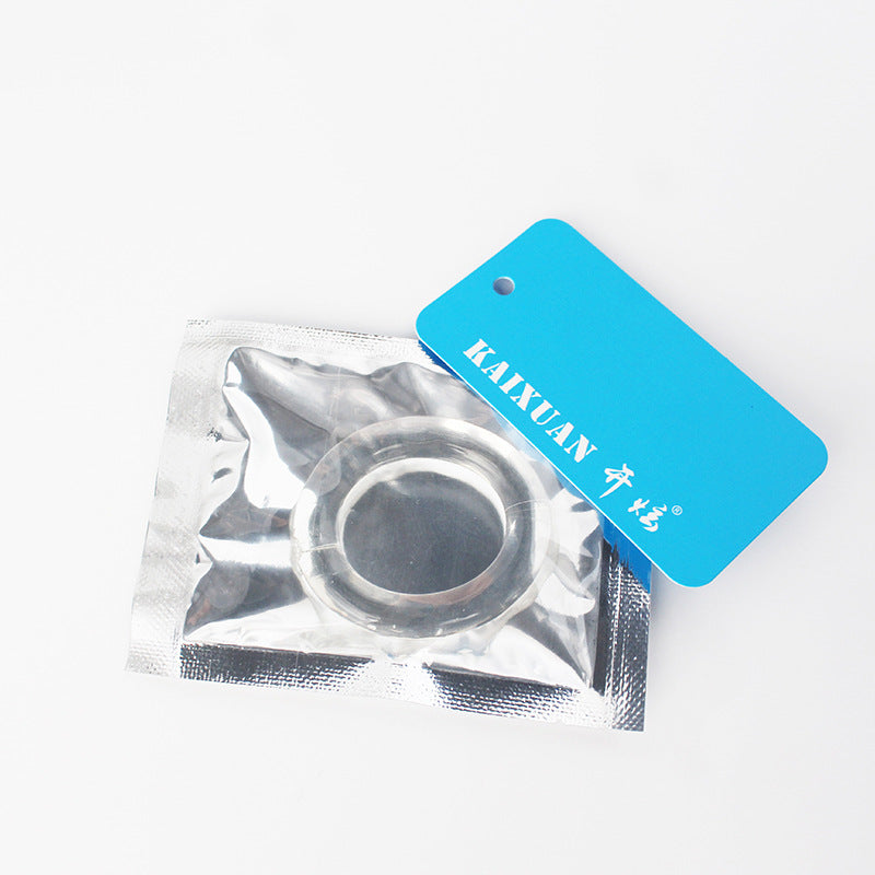 Men's Silicone Lifting Ring - Transparent Workout Accessory