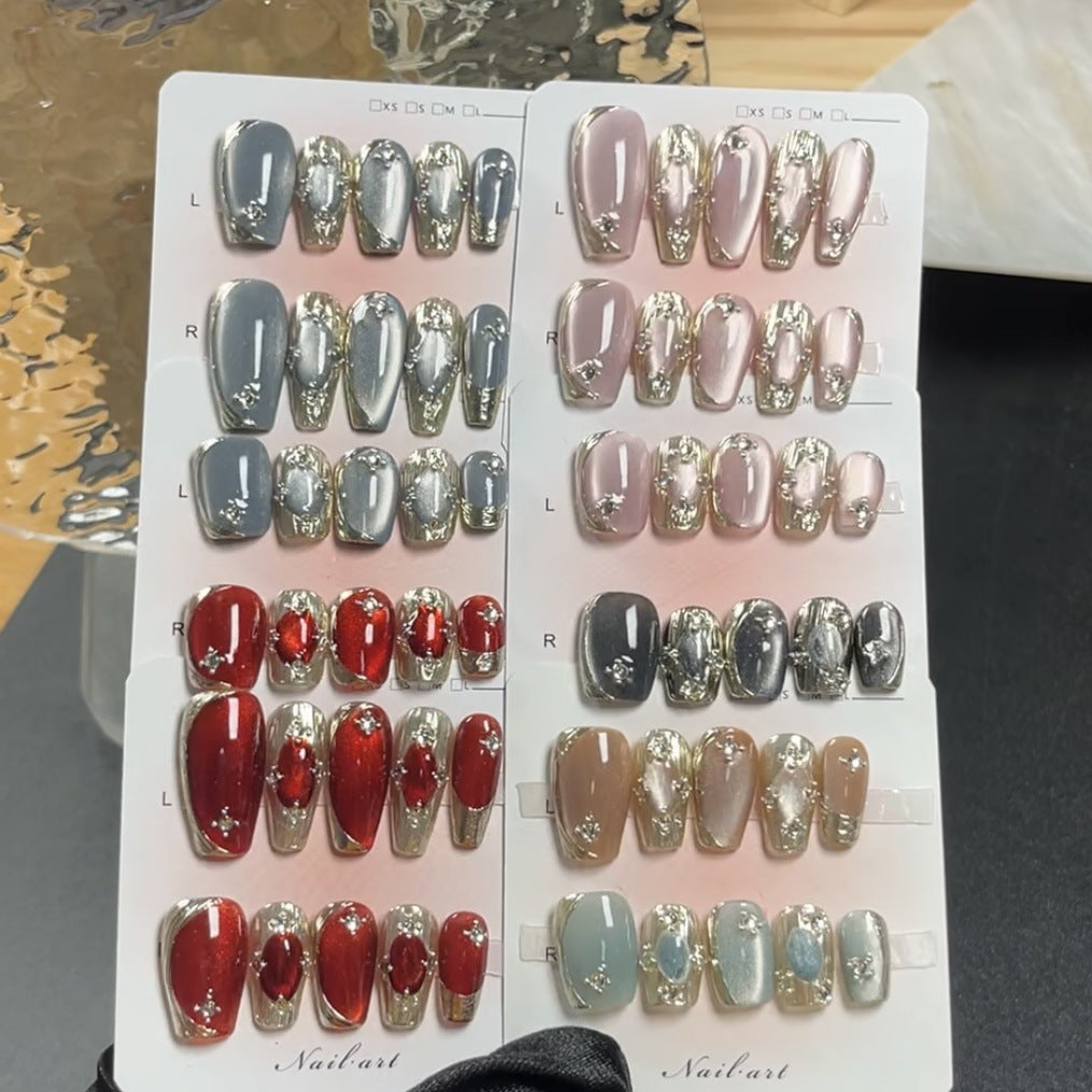 Nail Patches Set with Jelly Glue & Adhesive Tabs