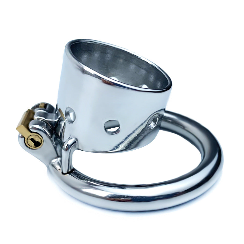 Short Stainless Steel Chastity Lock Men’s Ring Lock Adult Toy