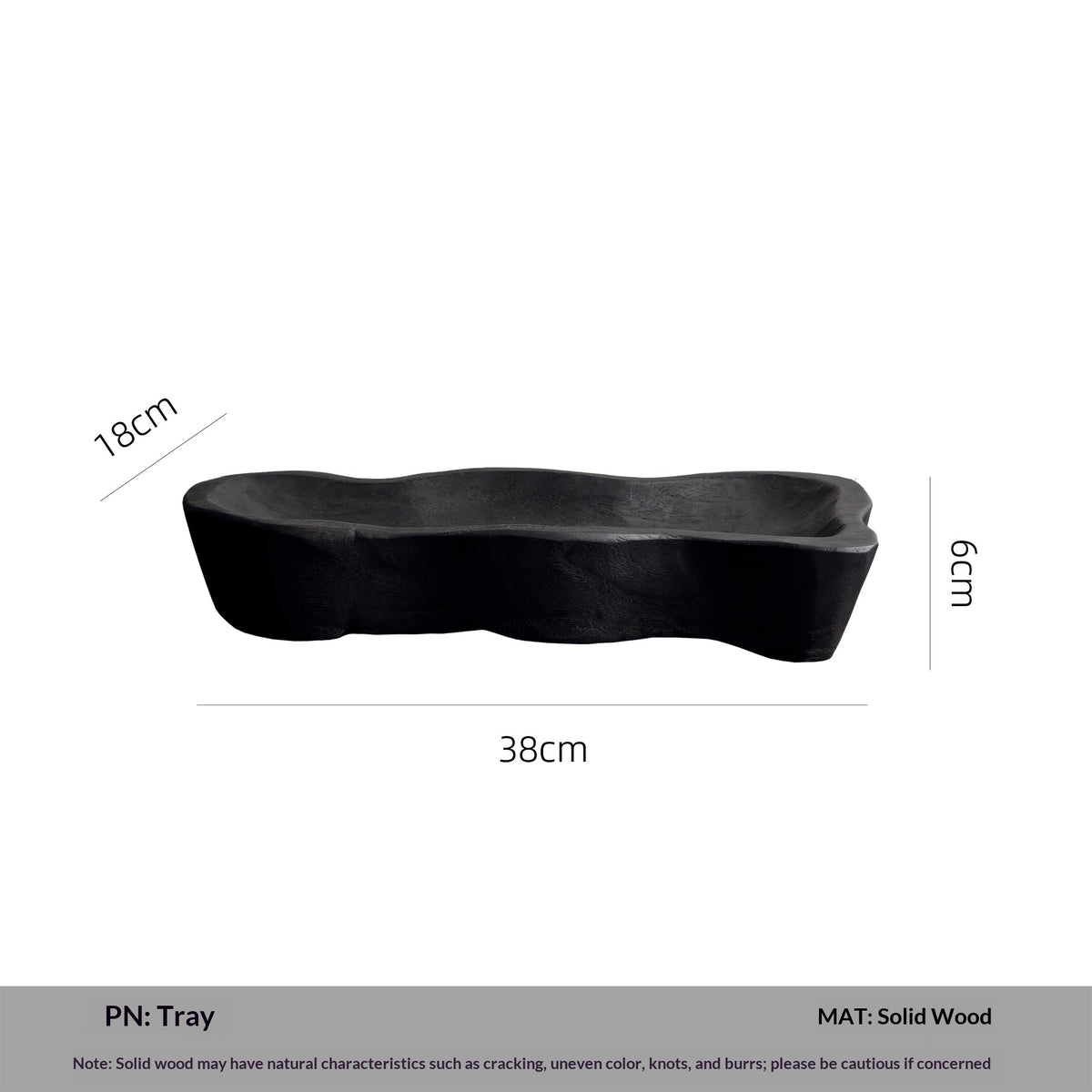 Living Room Coffee Table with Storage - Oval Solid Wood Fruit Bowl