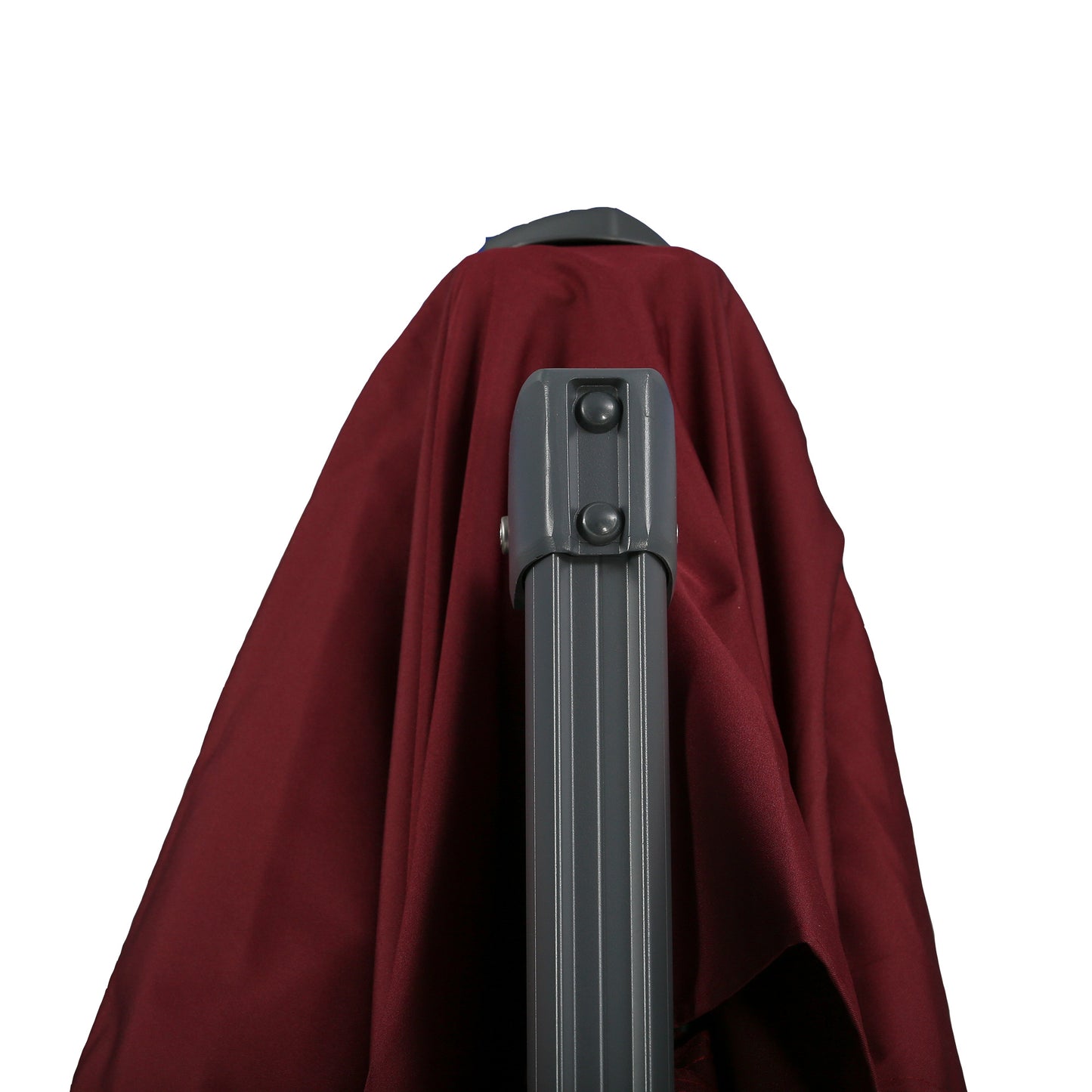 10ft Offset Patio Umbrella with 360-Degree Rotation - Red