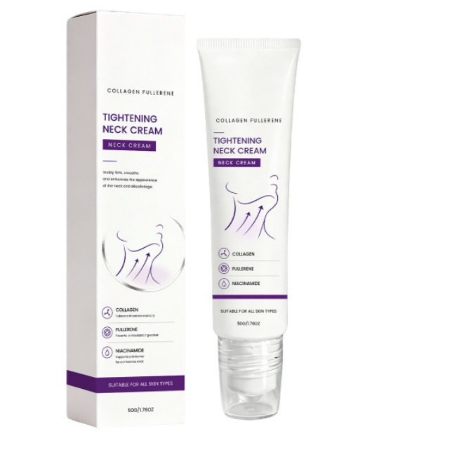 Collagen Moisturizing Neck Cream - 50g Hydrating Skin Care for Neck