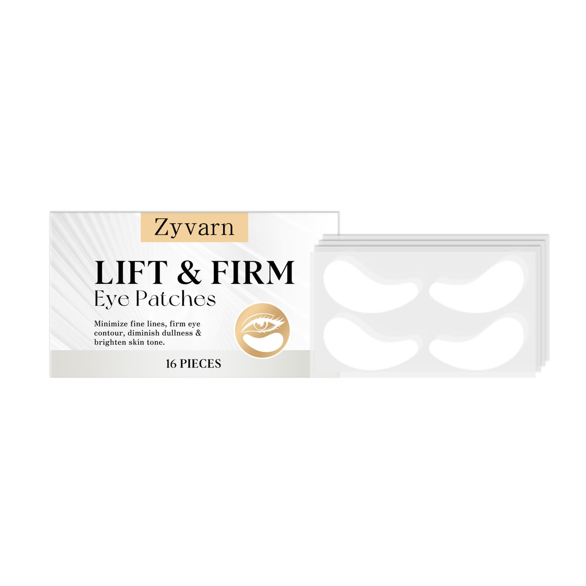 Light-Textured Eye Patch 16 Pieces for Skin Care and Eye Relaxation