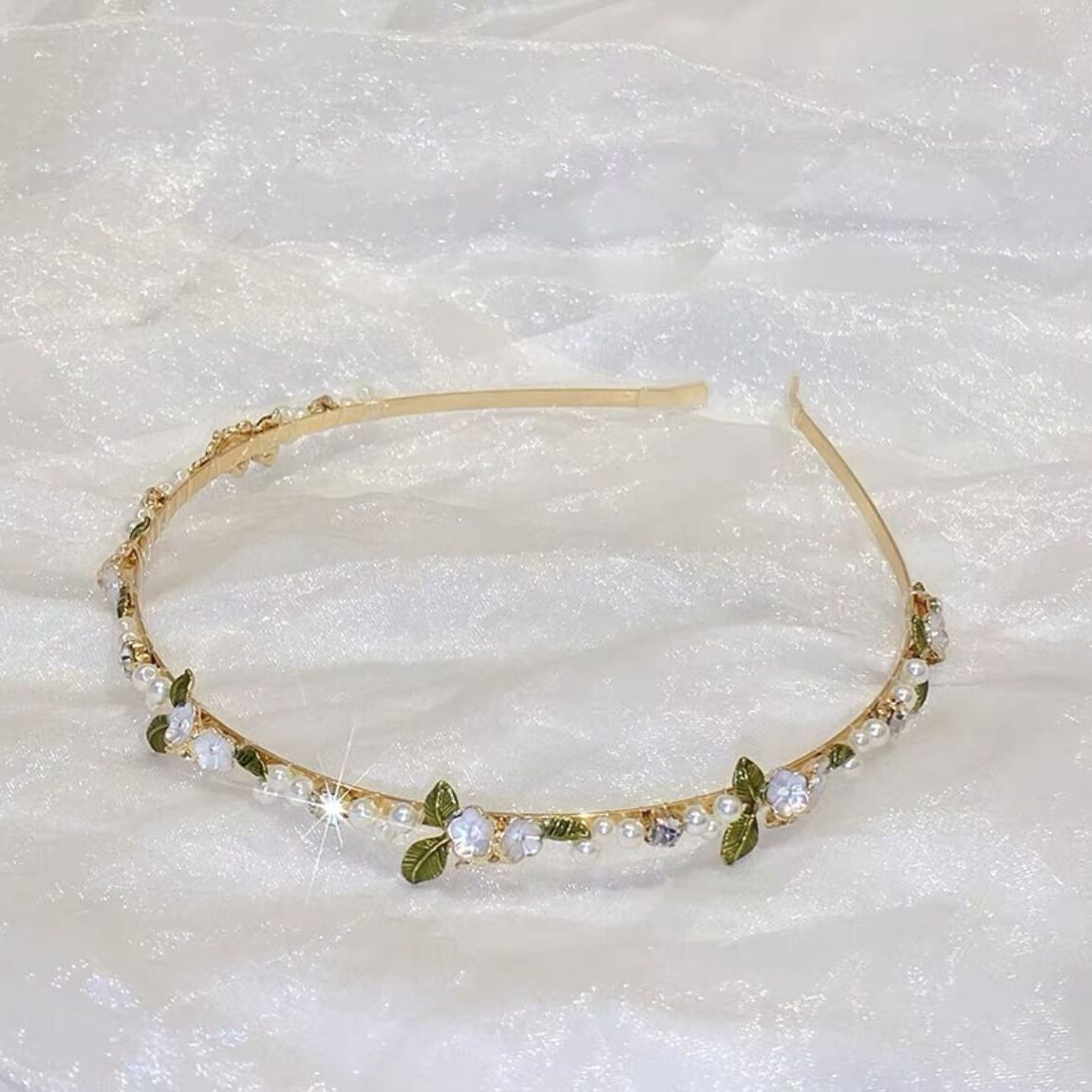 Pearl Flower Hair Bands for Women
