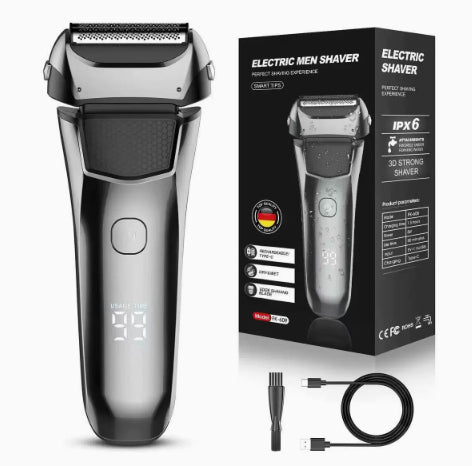 Electric Shaver with LED Display - Rechargeable