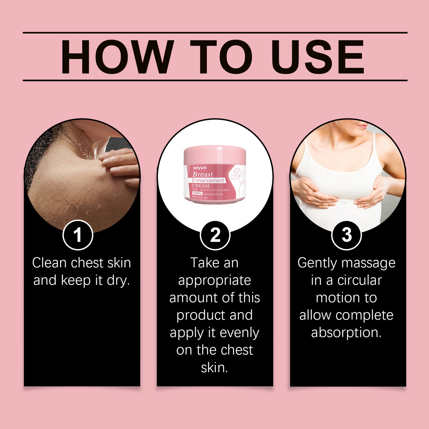 Nourishing Chest Cream with Ginseng & Vitamin E for Skin Elasticity