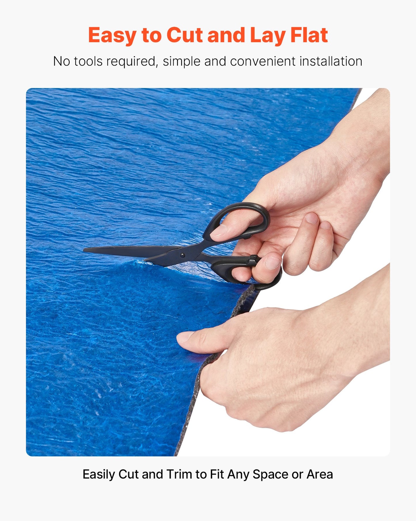 Heavy Duty Floor Underlayment 200 Sq. Ft. with Vapor Barrier for Laminate & Vinyl Flooring