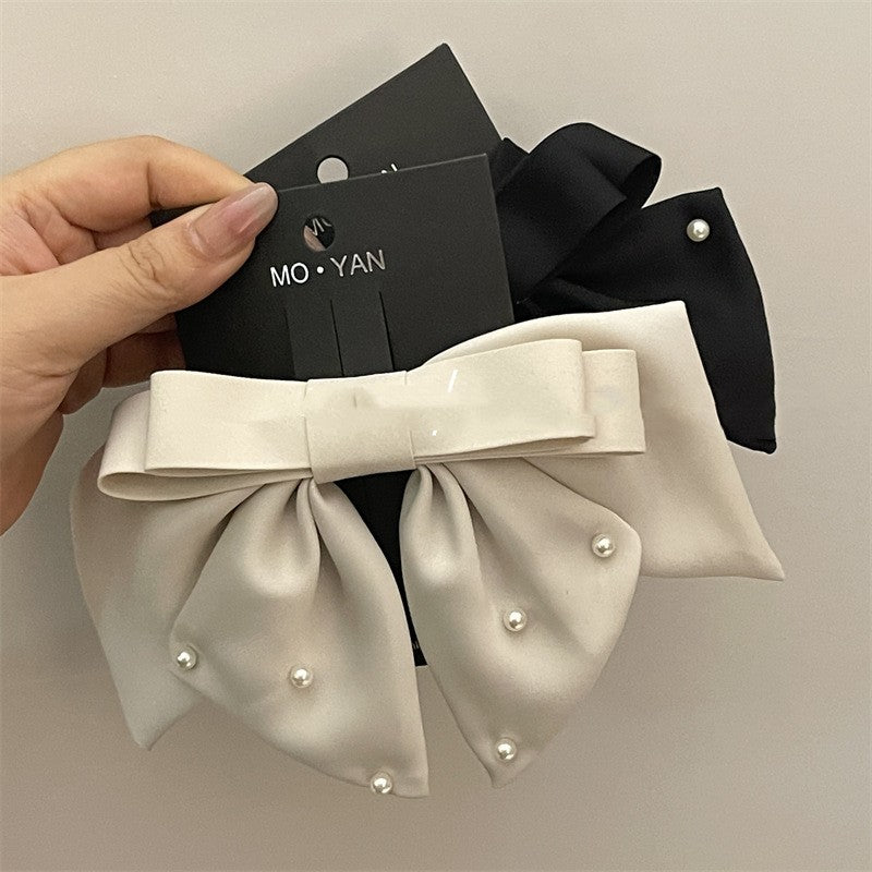 Satin Bow Hair Clip