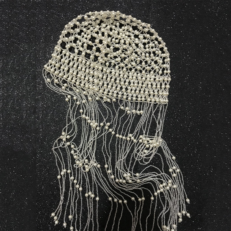 Beaded Pearl Headwear Hat Women