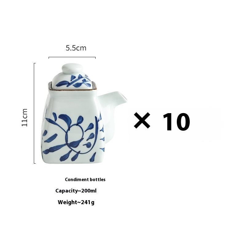 Ceramic Seasoning Bottles Set - Commercial Restaurant Kitchen Storage