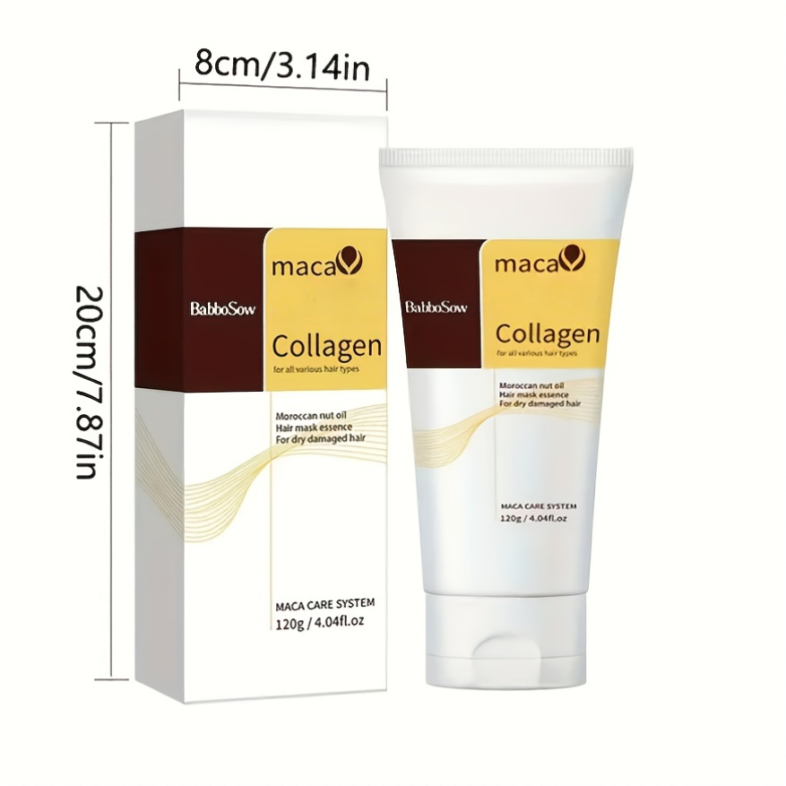 Collagen Hair Mask for Deep Repair - 240mL Hydrating & Anti-Frizz Treatment