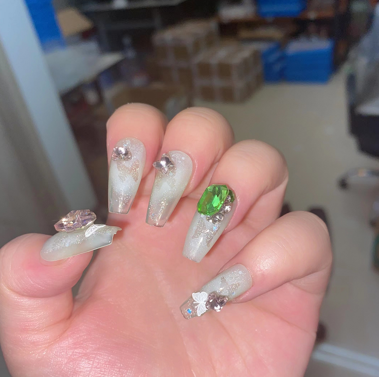 Psychedelic Dream Fake Nail Patches - Short Ladder