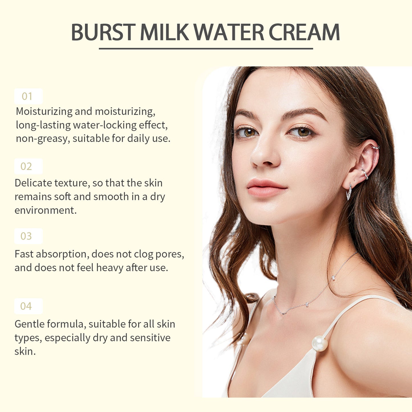 Camel Milk Moisturizing Facial Cream - Nourishing Daily Skin Care 50g