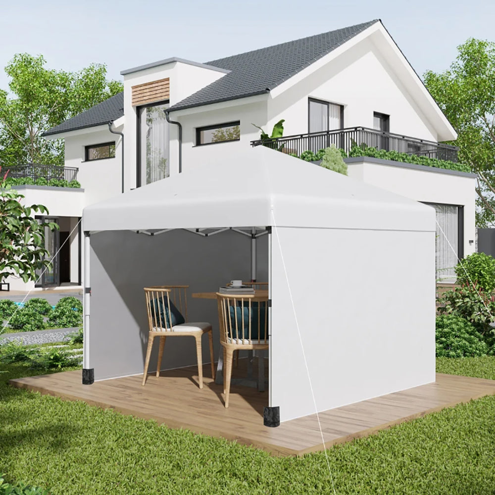 Height Adjustable Pop Up Canopy Tent - Cream White Event Shelter