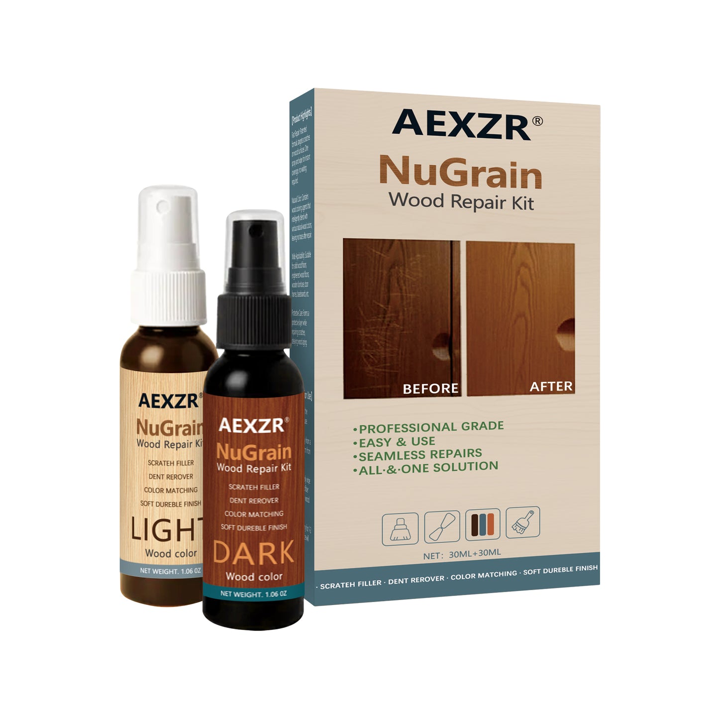Wooden Floor Home Repair Spray 30ml - Indoor Dust & Moisture Control