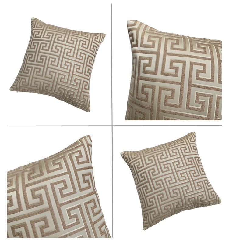 Jacquard Yarn Dyed Chenille Cushion Cover - Home Decor Pillow Case