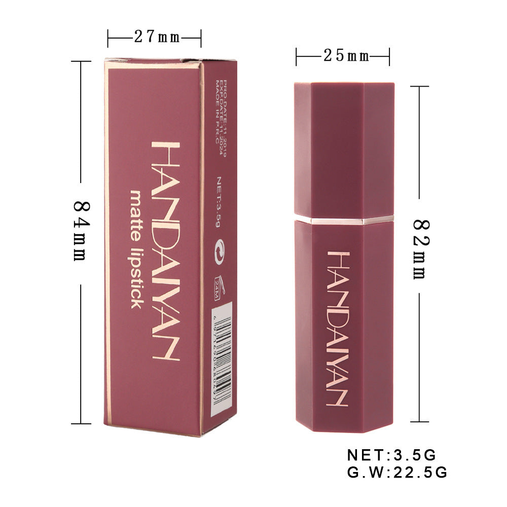 Waterproof Nude Matte Lipstick Set - Durable, 6 Colors for Lip Makeup