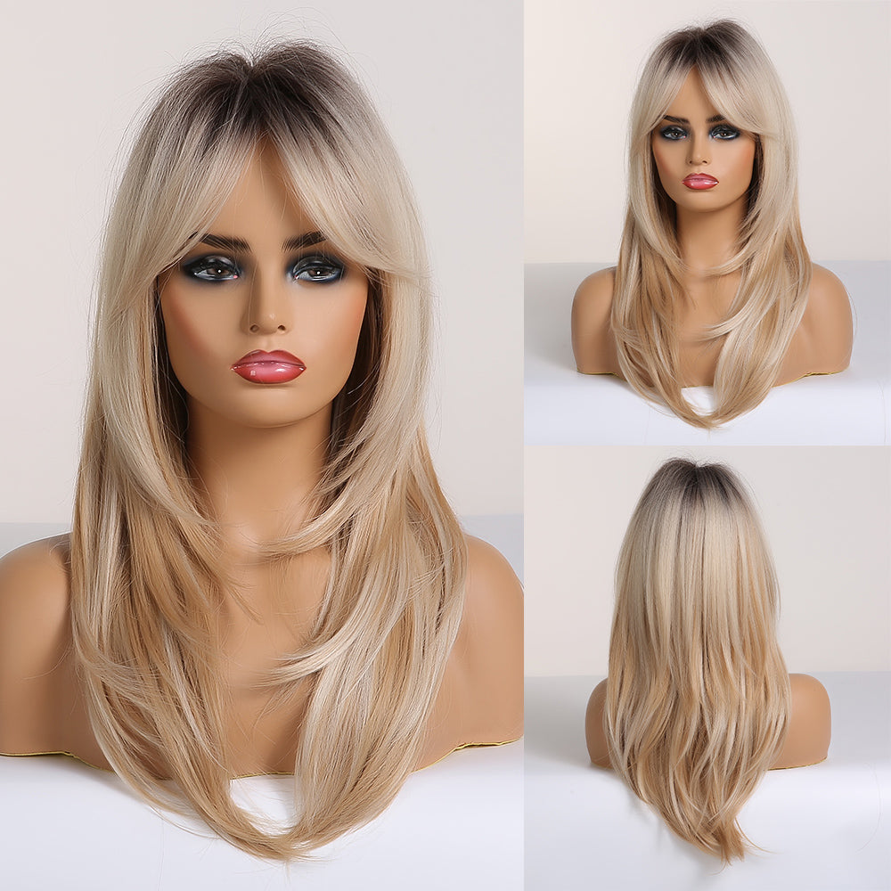 Cosplay Wig - Medium Long Textured Straight Hair