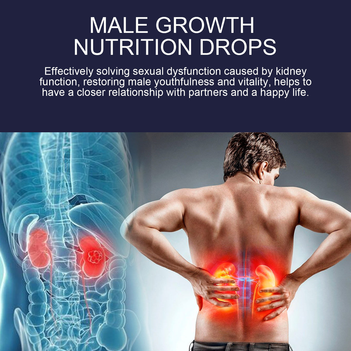 Male Body Nutrition Drops - 30ml Body Care Supplement for Men