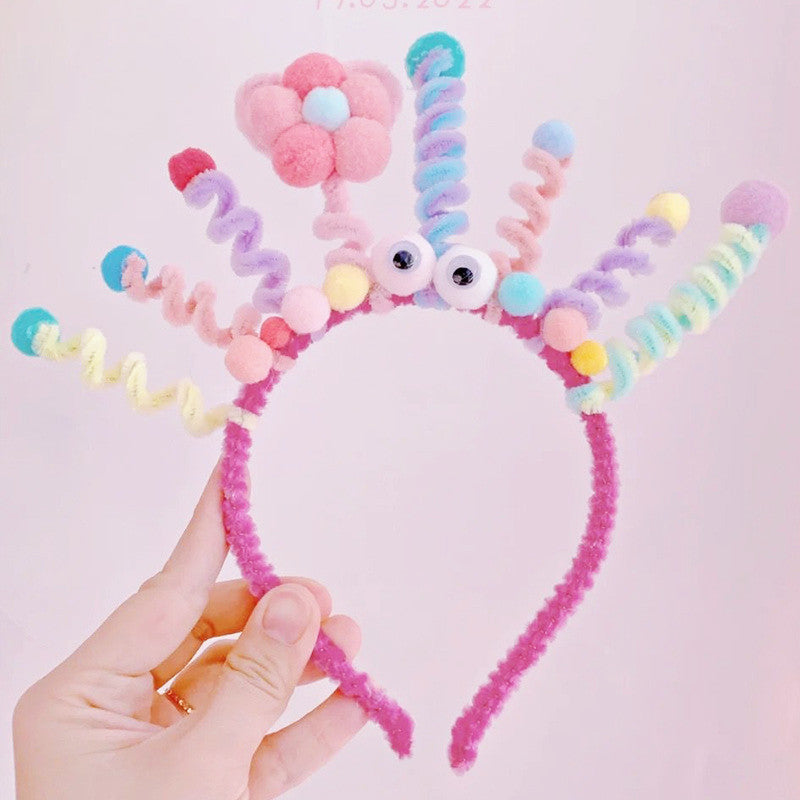 Cartoon Eye Spring Holiday Hairband Set - Colorful Hair Accessories for Kids & Adults