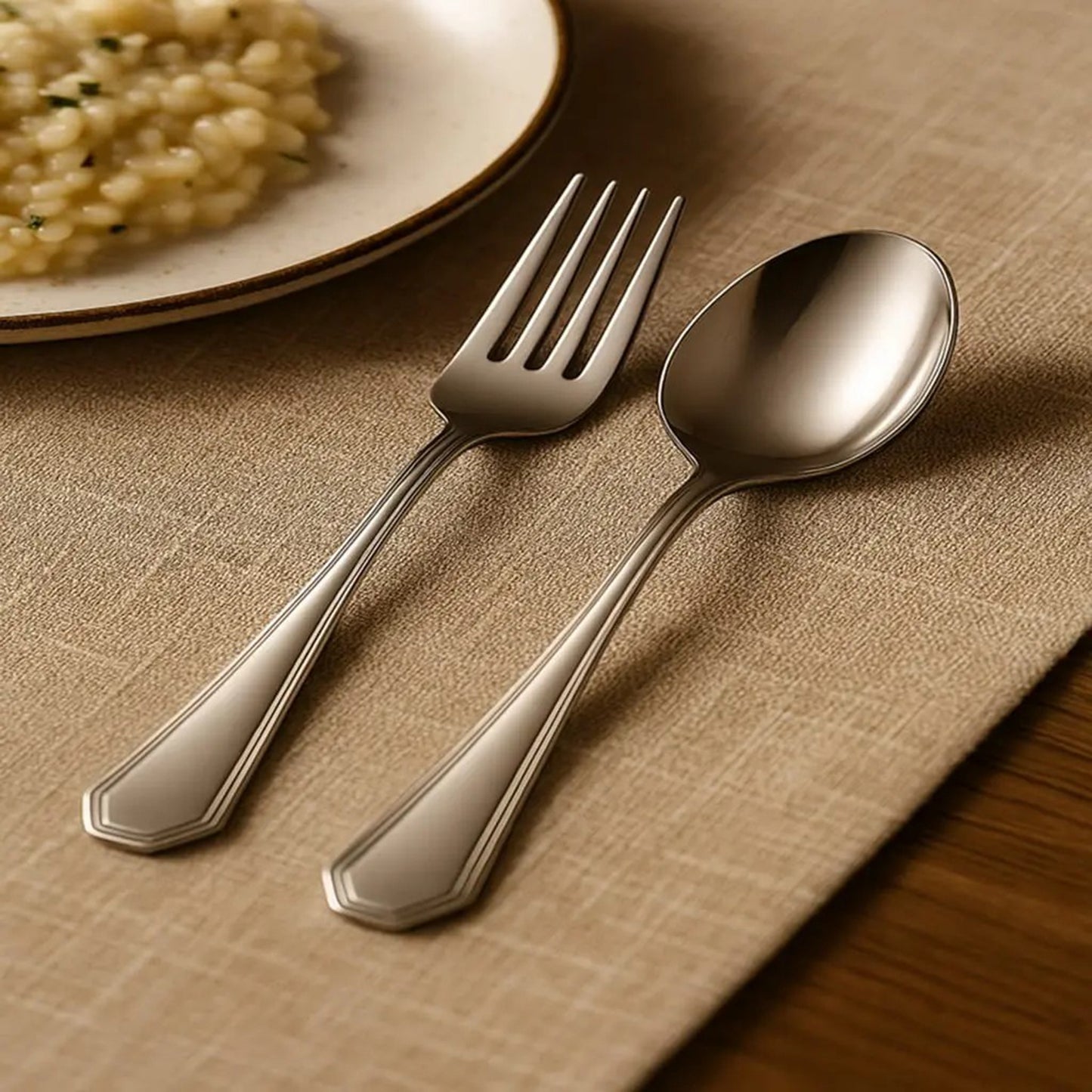 16-Piece Premium Stainless Steel Silverware Set for 4 - Elegant Utensils