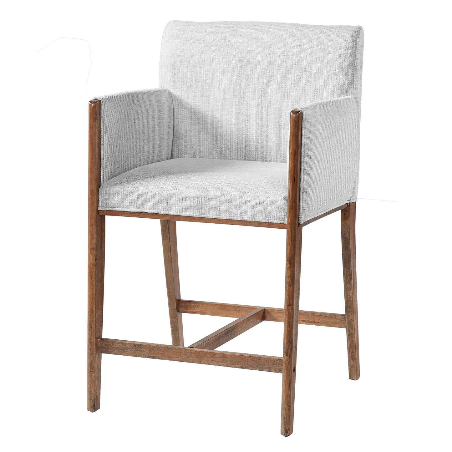 24 Seat Height Upholstered Counter Stools With Arms For Kitchen