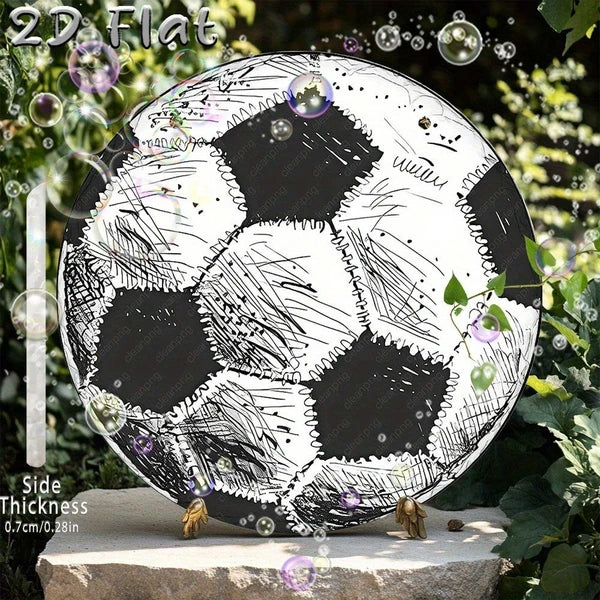 Bohemian Metal Football Sign - Decorative Wall Art