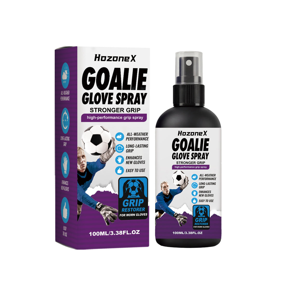 Goalkeeper Glove Spray 100ml - Grip Enhancement