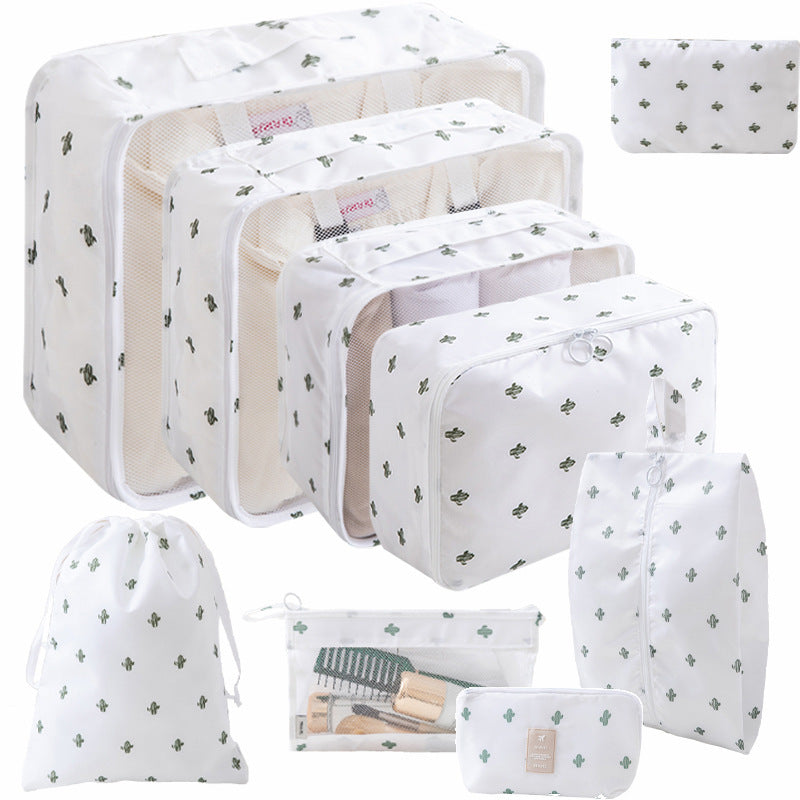 9-Piece Thickened Twill Travel Storage Bag Set for Shoes Clothes Toiletries