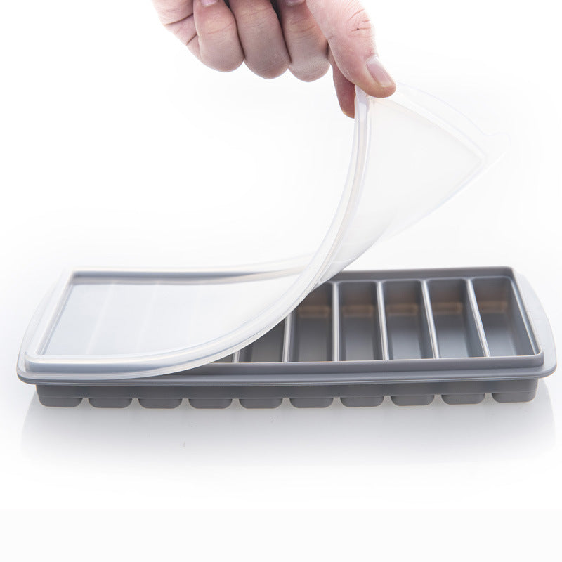 Silicone Ice Cream Mold for 10-Finger Frozen Treats - Multiple Colors