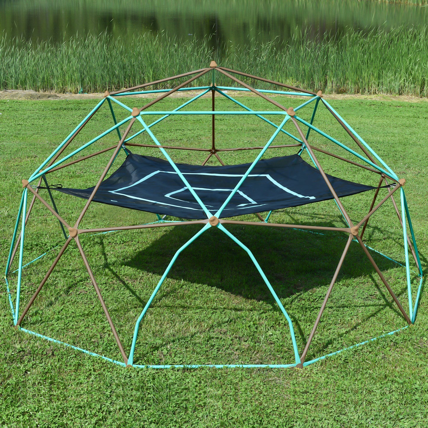 13ft Geometric Dome Climber Play Center, Kids Climbing Tower With