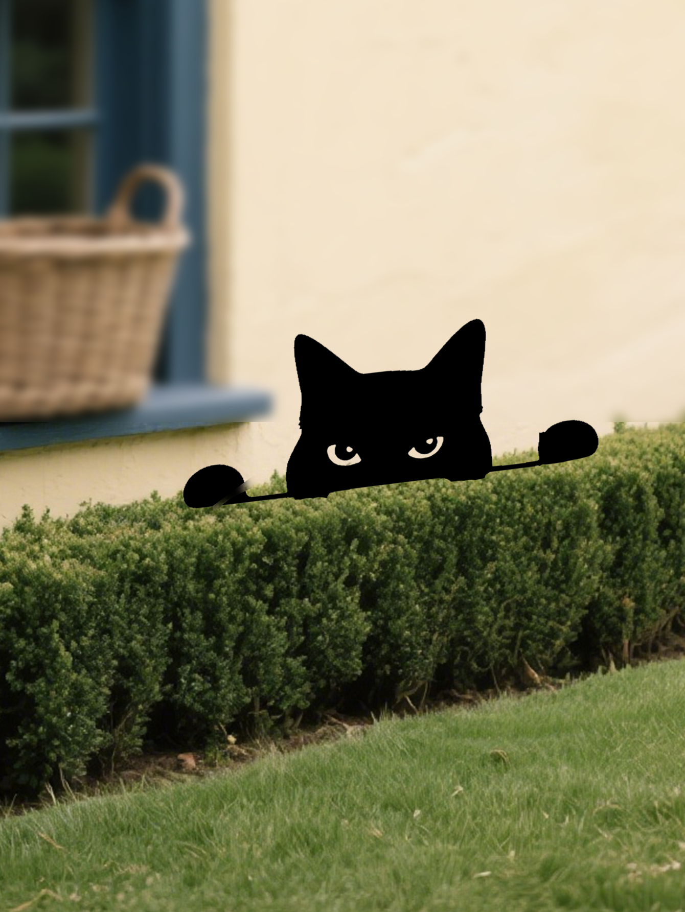 Whimsical Metal Cat Garden Decor for Outdoor Spaces