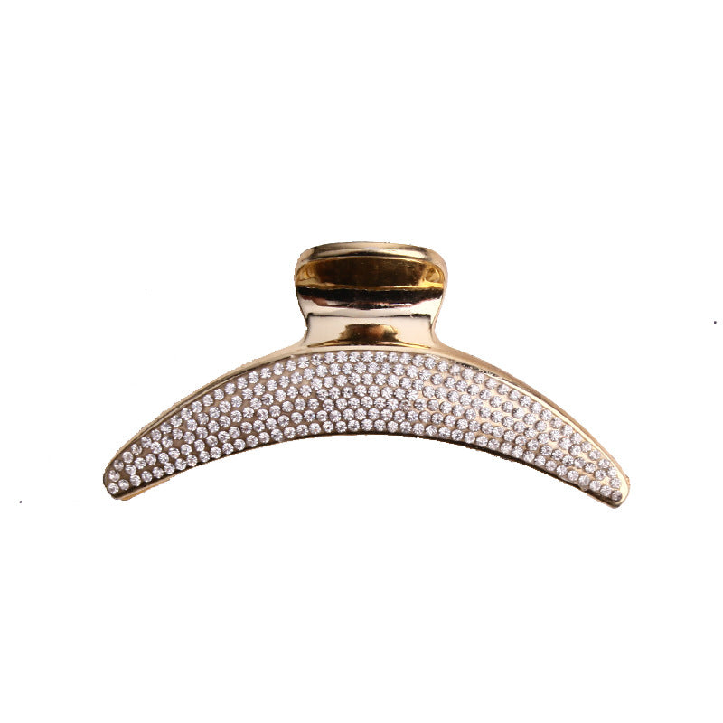 Full Size Rhinestone Hair Barrettes with Diamond Finish - Unisex Fashion Accessory
