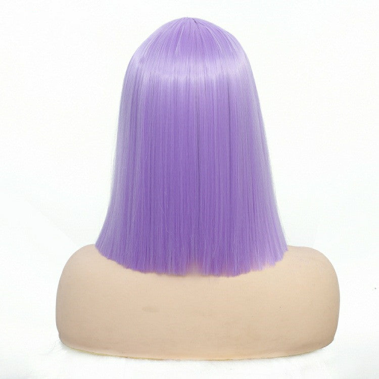 Shoulder Length Synthetic Wig - Bobo Straight Hair, Easy Wear for Ladies