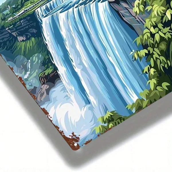 Metal Tin Wall Decoration - 20 cm x 20 cm
