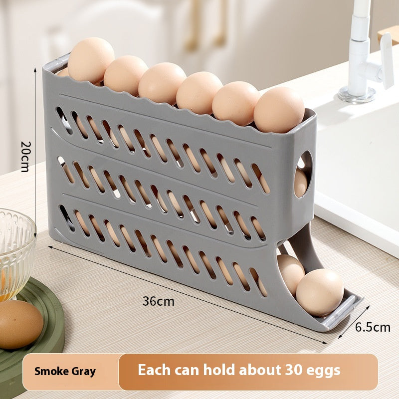 Egg Storage Box for Refrigerator Side Door Food Grade Plastic Organizer