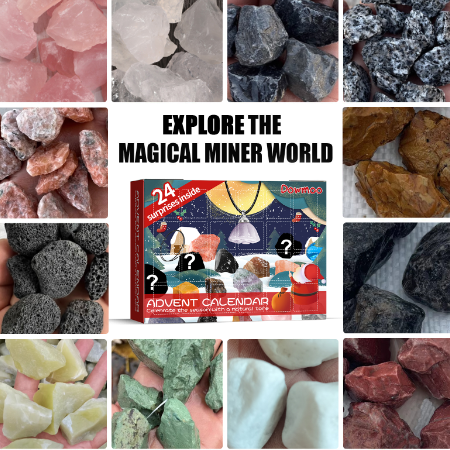 Christmas Advent Calendar Mineral Blind Box - 24 Surprises
