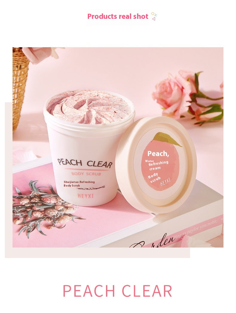 Peach Moisturizing Body Scrub Cream - 200g Hydrating Exfoliator